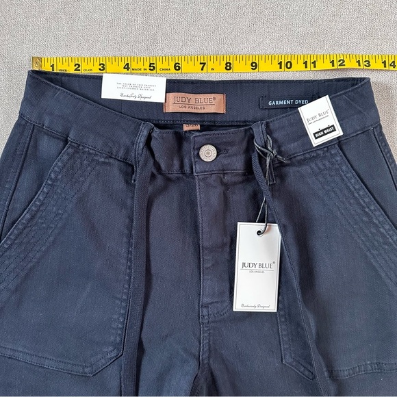 Judy Blue Double Cuff Joggers. Navy. Size 3 or 26. NWT. - Picture 10 of 14